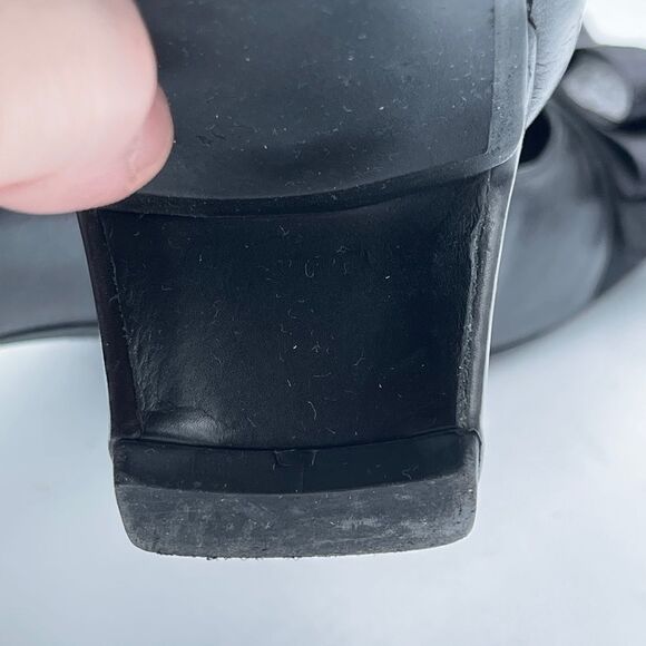 Vintage Stuart weitzman black bow tie pumps 10 - Picture 14 of 16